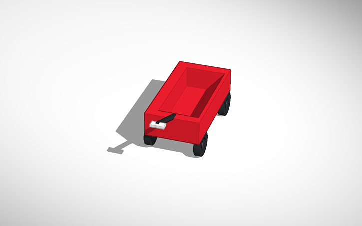 3D design wagon - Tinkercad