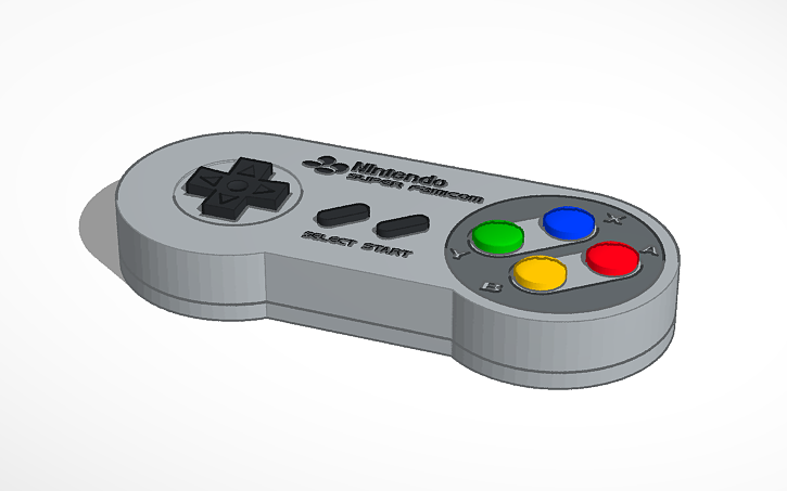3D design スーパーファミコン (Super Famicom) controller - Tinkercad
