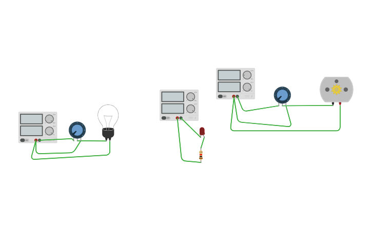 Circuit design Current and Voltage - Tinkercad