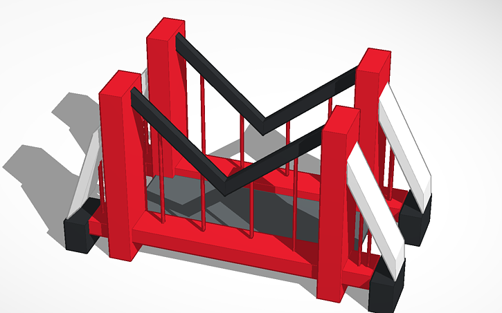 3D design bridge - Tinkercad