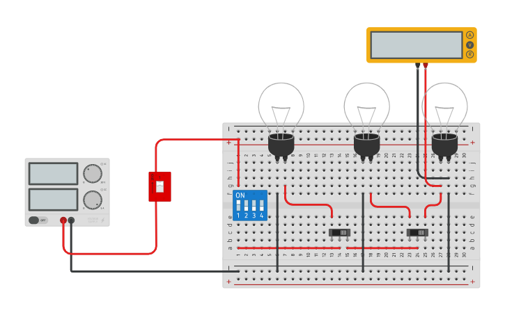 Circuit design Experiment - 2b - Tinkercad