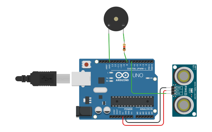 Circuit design Sensor Tinkercad