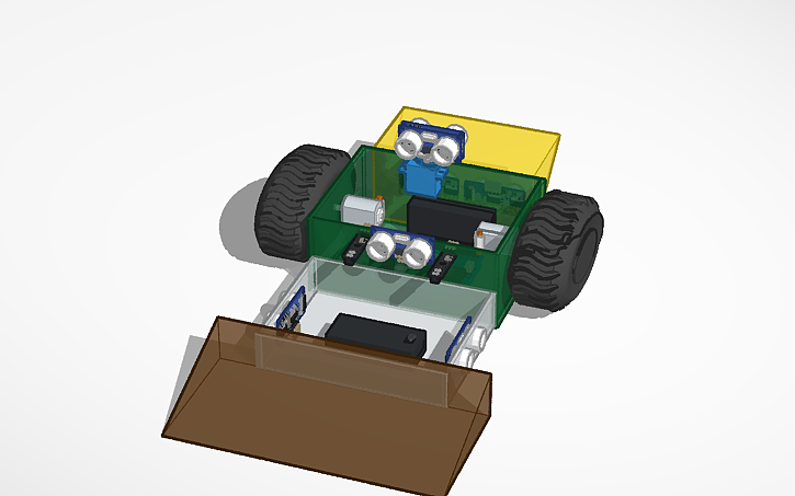 3D design sumobot - Tinkercad