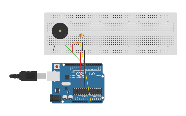 Circuit design Project 14 – Light Sensor - Tinkercad