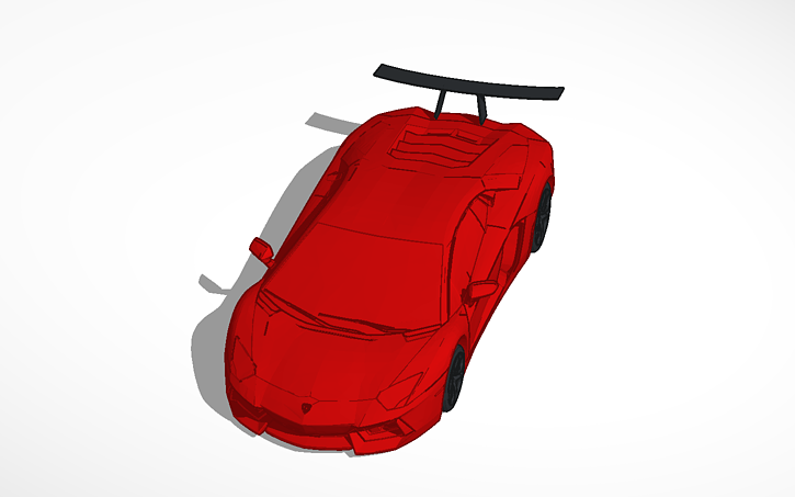 3D design lambo Tinkercad