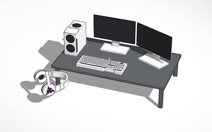 Featured image of post View 17 Black And White Gaming Setup Drawing