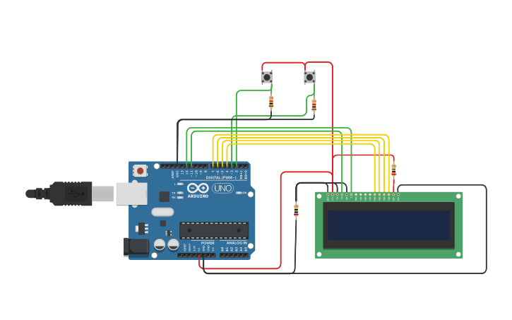 Circuit design Tema ADC - Timer - Tinkercad