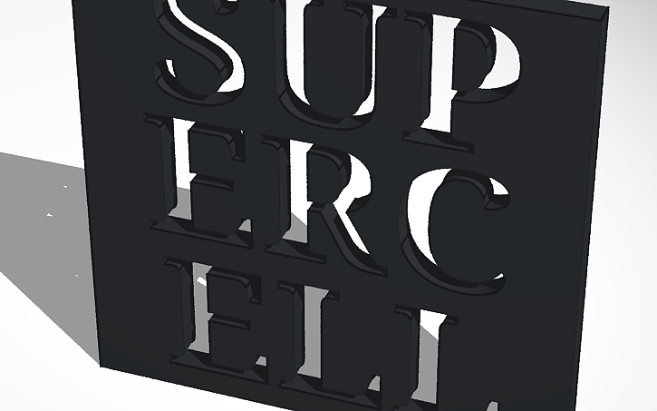 3D design SUPERCELL LOGO - Tinkercad