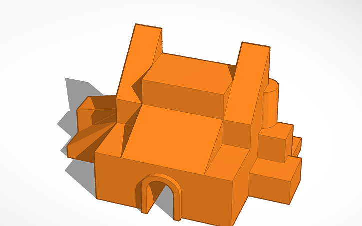 3D design Castell tasca final - Tinkercad