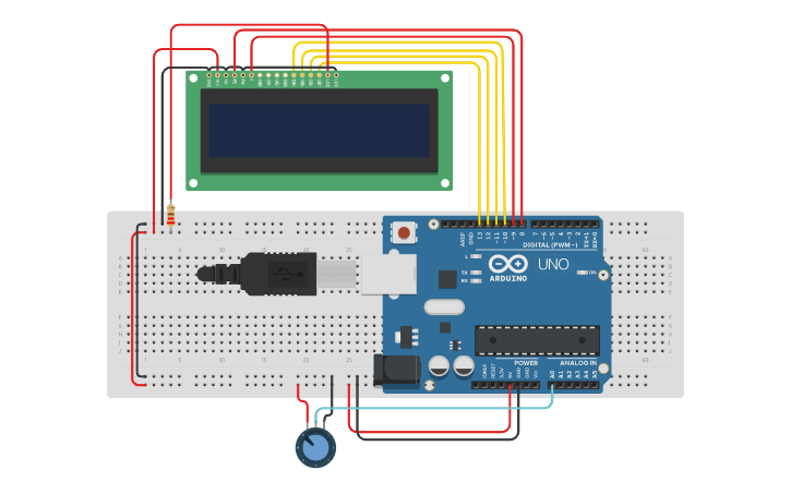 Circuit design Prak 6 - Tinkercad