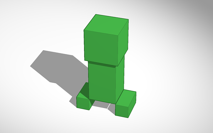 3D design Minecraft Creeper | Tinkercad