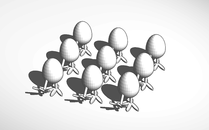 3D design Egg Army - Tinkercad