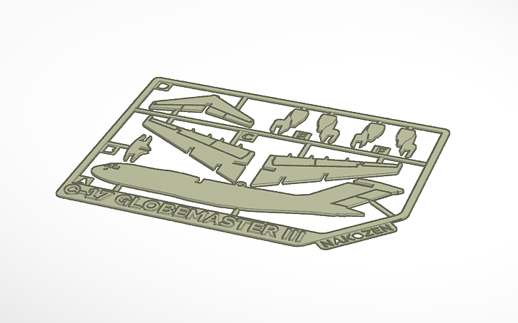 3D design c-17 globemaster 3 - Tinkercad