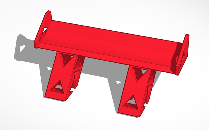 3D design Rc Car Spoiler - Tinkercad