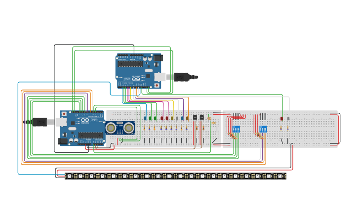 Circuit design Rega automatica - Tinkercad