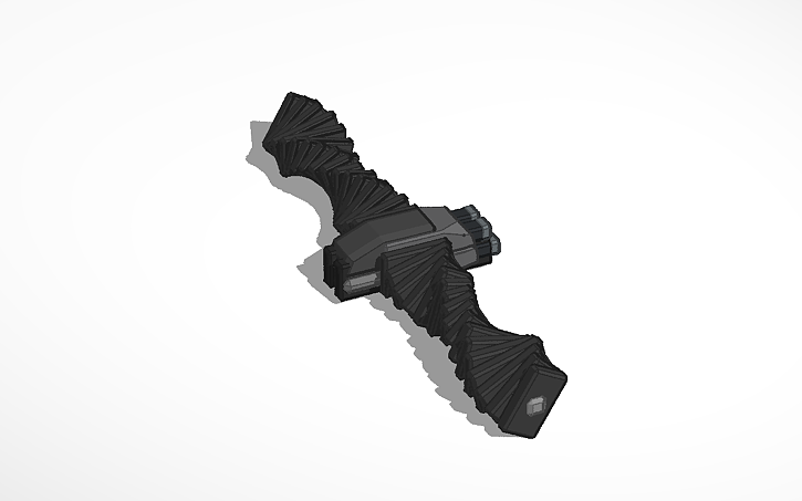 3D design Ronan the Accuser’s ship: The Dark Aster - Tinkercad