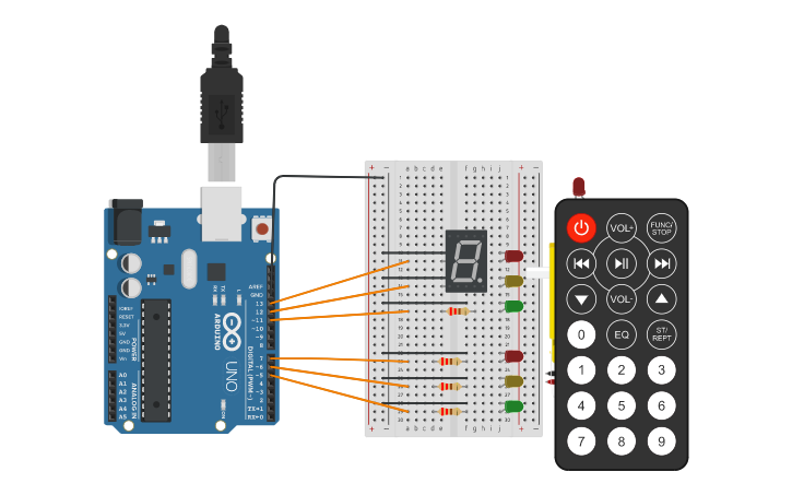 Circuit Design Arduino Based Traffic Light Tinkercad 3595