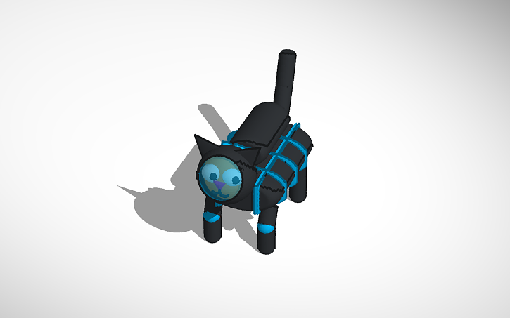 3D design cat - Tinkercad