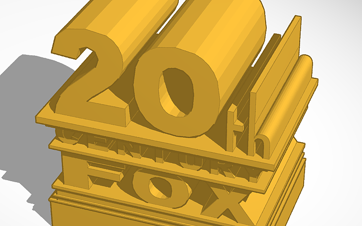 3D Design 20Th Century Fox Tinkercad 3d-design-20th-century-fox-tinkercad