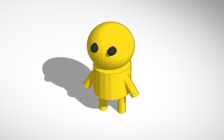 3D design Persona amarilla - Tinkercad