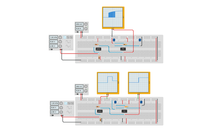 Circuit design Monostable 555 Timer - Tinkercad