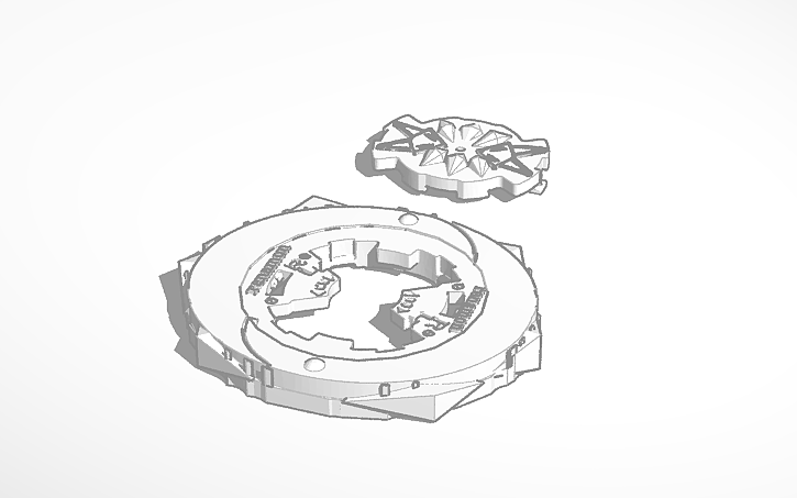 3D design renamon beyblade complete | Tinkercad