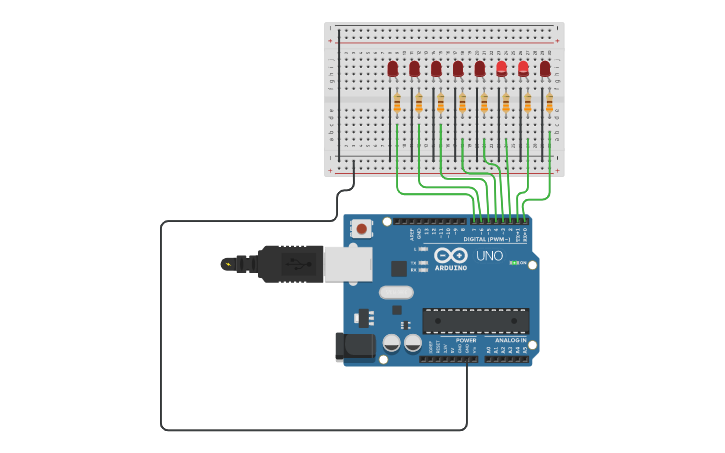Circuit design Bitwise Operations - Tinkercad