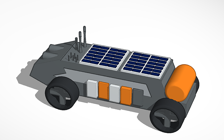 3D design mars rover - Tinkercad