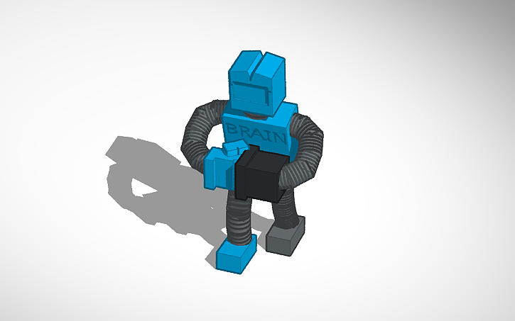 3D design Brain Bot - Tinkercad