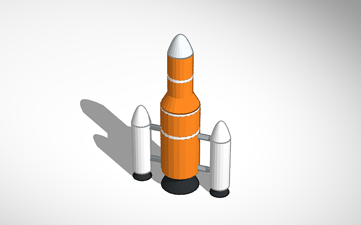 3D design Cohete - Tinkercad