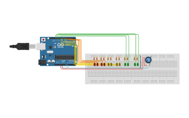 Circuit design Laboratorio Final Arduino - Tinkercad