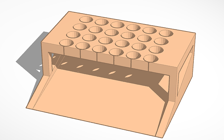 3D design Paintbrush Drying Rack - Tinkercad