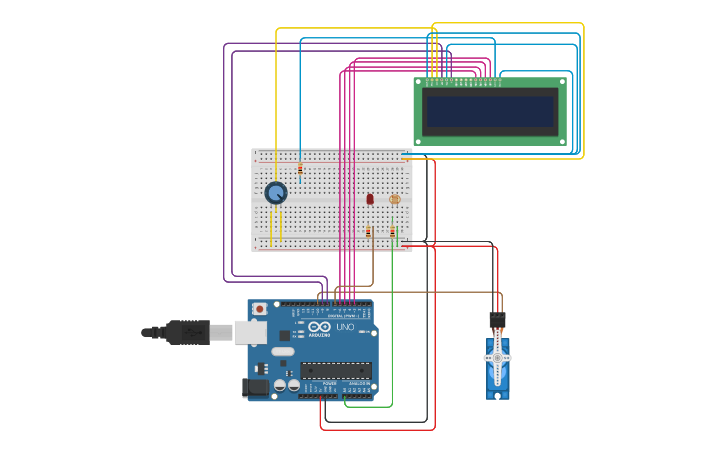 Circuit design Muhammad Daffa Hilmy_Tugas 2 | Tinkercad