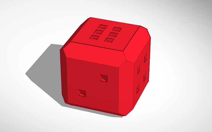 3D design Chamfered_Cube - Tinkercad