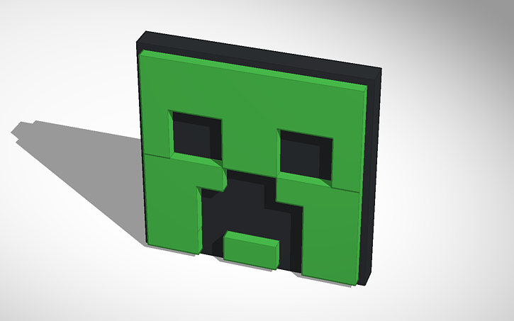 Creeper Face Tinkercad