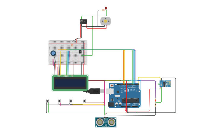 Circuit design IOT MINI PROJECT FINAL | Tinkercad