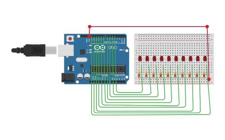 Kara Simsek Led Devresi Tinkercad