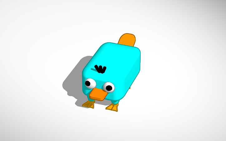 3d Design Perry The Platypus Tinkercad