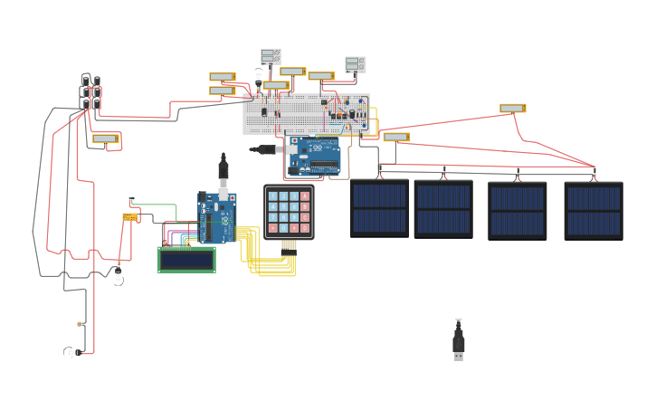 Circuit design Copy of KIOSK PROJECT SCHEMATIC - Tinkercad