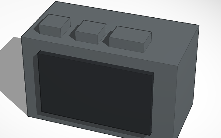 3D design clock - Tinkercad