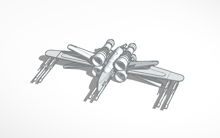 3D design Copy of Star wars space ship - Tinkercad