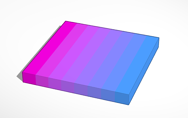 3D design gradient - Tinkercad