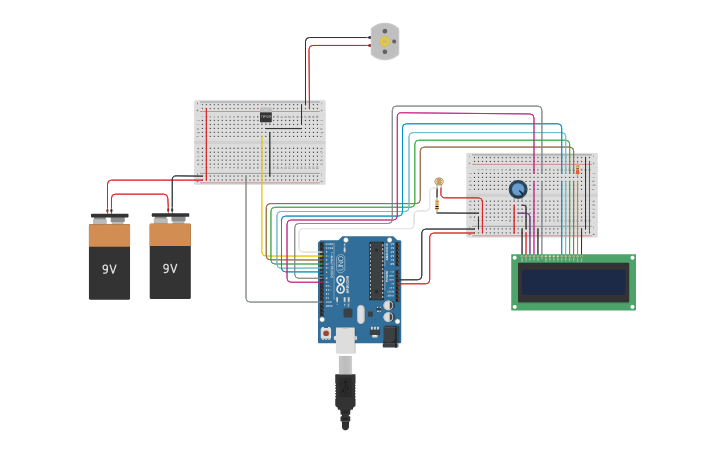 Circuit design Dispensador - Tinkercad