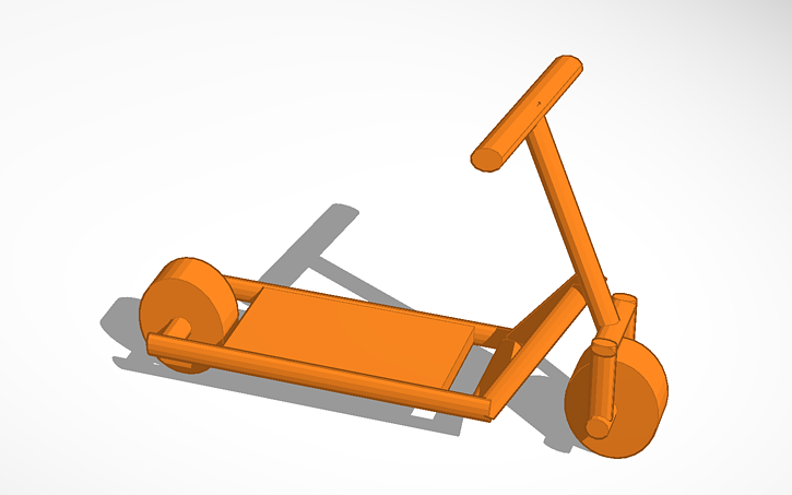 3D design Plans 4 PVC Scooter | Tinkercad