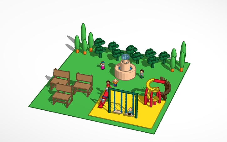 3D design parque carlota. | Tinkercad