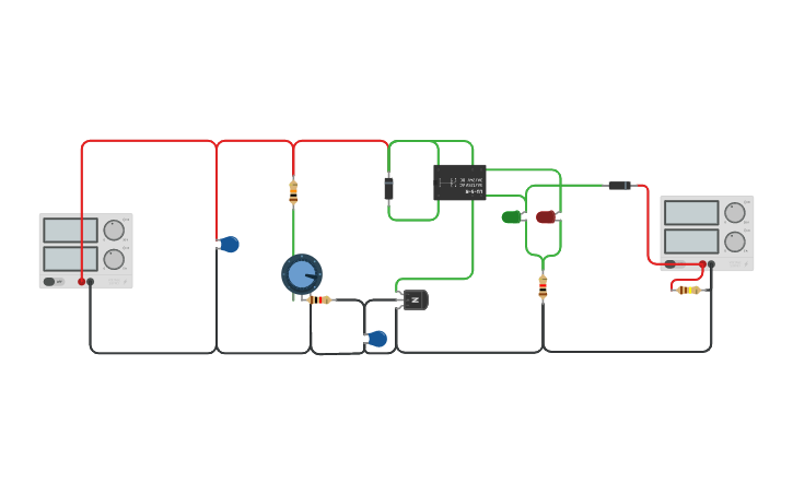 Circuit design Automatic Battery Charger - Tinkercad