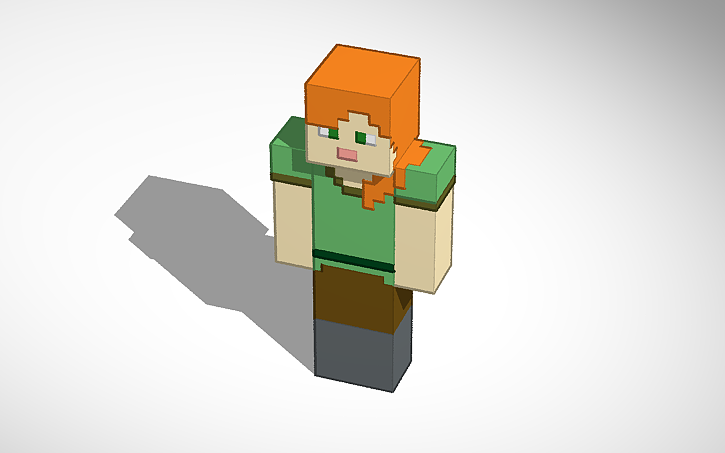3D Design Alex Minecraft Tinkercad