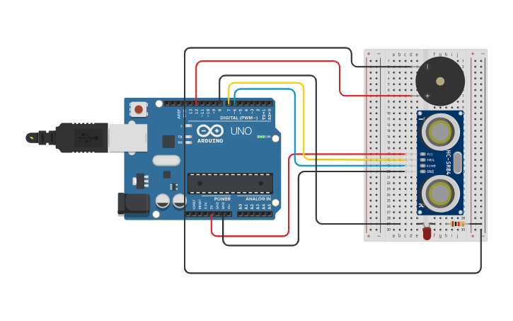 Circuit design ARDUINO - Tinkercad
