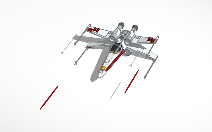 3D design STAR WARS REBEL X WING - Tinkercad
