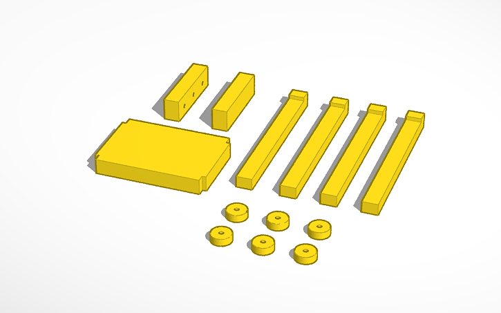 3D design N-Scale Container Crane Print Set B | Tinkercad